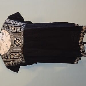 Black Printed Blouse